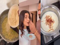 Karishma Tanna First Rasoi: नई नवेली दुल्हन करिश्मा तन्ना ने निभाई रस्म, शादी के बाद पहली रसोई में बनाया हलवा