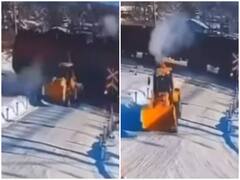 Watch: ट्रेन से खतरनाक टक्कर के बाद भी सही सलामत बचा JCB ड्राइवर, रोंगटे खड़े कर देगा वीडियो