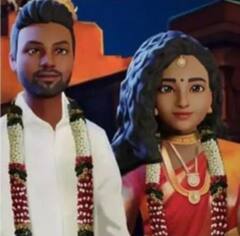 Metaverse Marriage| இப்படியும் கல்யாணம் பண்ணலாமா? மெட்டா வெர்ஸ் திருமணம் க்ளிக்ஸ்
