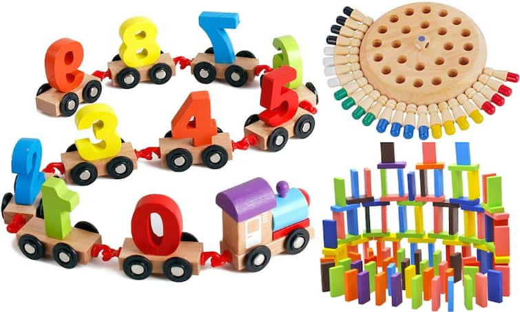 Plastic Free Toys On Amazon Green Toys for Kids Buy Wooden Toys Best Non Plastic Toys for baby Boy Buy Toys For baby Girl Plastic Free Toys On Amazon: अपने बच्चों को प्लास्टिक टॉयज के टॉक्सिन से बचायें, 500 रुपये से कम में खरीदें ये Wooden Toys