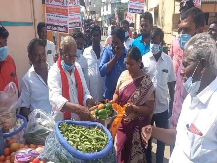 Urban Local Body Election: காய்கறி வியாபாரம்; குப்பைகள் சேகரிப்பு: கவனம் ஈர்க்கும் மார்க்சிஸ்ட் கம்யூனிஸ்ட் வேட்பாளர்