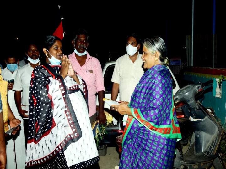 Thanjavur Corporation Election 2022 DMK Candidate pregnant lady anjugam boopathy campaigns full swing tanjore corporation election Anjugam Boopathy DMK : ’உள்ளாட்சி தேர்தல் களத்தில் கர்ப்பிணி’ தஞ்சையில் அசராமல் வாக்கு சேகரிக்கும்  திமுக வேட்பாளர் அஞ்சுகம் பூபதி..!