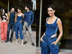 'Gehraiyaan' चित्रपटाच्या प्रमोशनदरम्यान दीपिकाचा हटके लूक; पाहा फोटो