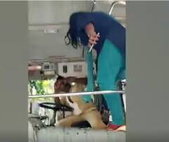 Woman Slaps RTC Driver : విజయవాడలో ఓ మహిళ వీరంగం | Vijayawada | APSRTC | ABP Desam