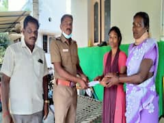 என்கவுண்டருக்காக கொடுத்த வெகுமதி பணத்தை ஏழை மாணவி படிப்பு செலவுக்கு வழங்கிய ஆய்வாளர்