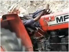Watch: शाही अंदाज में ट्रैक्टर चलाता दिखा शख्स, दांतों तले अंगुलियां दबाने को मजबूर हो जाएंगे आप