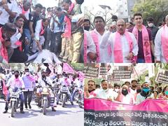 TRS Leaders Protest: ప్రధాని మోదీ వ్యాఖ్యలకు నిరసనగా రాష్ట్ర వ్యాప్తంగా టీఆర్ఎస్ నిరసన