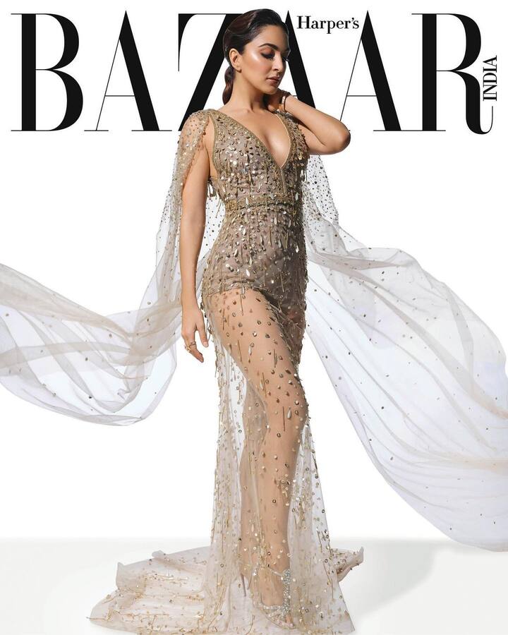 Kiara Advani sets temperatures for her latest shoot in five different looks for Harper's Bazaar India's current edition. Her fashion game looks on point in all the pictures. (Image: Instagram/bazaarindia )