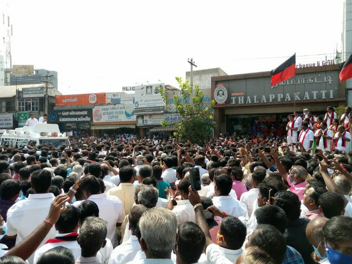 நீட் தேர்வை ரத்து செய்யும் வரை ஓயமாட்டோம் - கரூர் பரப்புரை கூட்டத்தில் உதயநிதி உறுதி