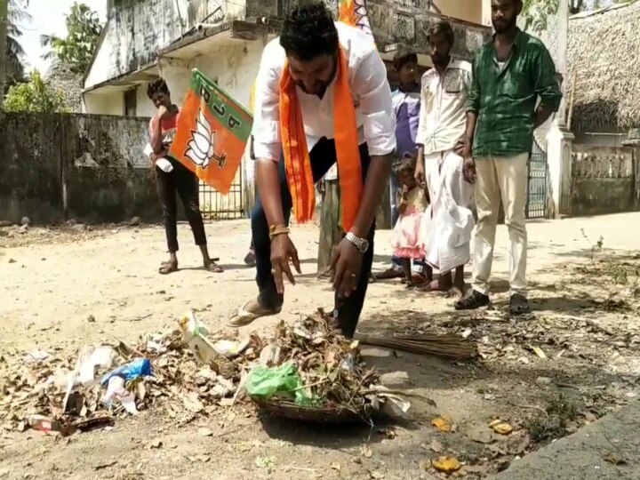 Local Body Election | குப்பைகளை அள்ளி வாக்குகளை ஸ்கோர் செய்த பாஜக வேட்பாளர்