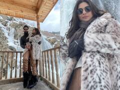 Mouni Roy Photos: पति सूरज की बाहों में झूमती नजर आईं मौनी रॉय, हैवी जैकेट पहने एक्ट्रेस ने दिखाया अपना टशन