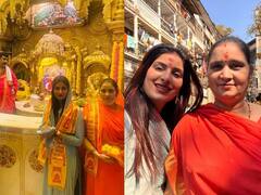 Poonam Dubey Photos: बर्थडे पर मां के साथ Siddhivinayak Temple पहुंची भोजपुरी एक्ट्रेस पूनम दूबे, देखें तस्वीरें