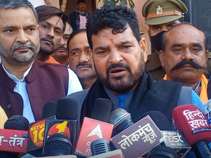 Shravasti Controversial statement of BJP MP Brij Bhushan Sharan Singh ann Hijab Controversy: BJP सांसद बृजभूषण शरण सिंह का विवादित बयान, कहा- 'हिजाब तालिबानी सोच'