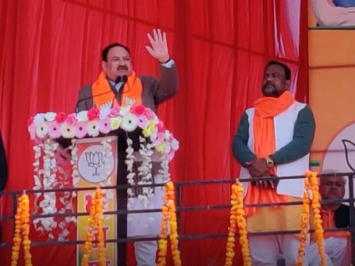 Biswan Sitapur Uttar Pradesh BJP President JP Nadda targeted Congress SP over familialism riots casteism ANN UP Election 2022: रामपुर CRPF कैंप पर हमले को लेकर जेपी नड्डा ने अखिलेश यादव पर लगाया ये बड़ा आरोप