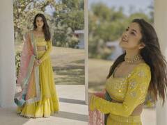 बिग बॉस फेम शहनाज गीलचा ग्लॅमरस अंदाज, पिवळ्या घागऱ्यात दिसतेय खास!
