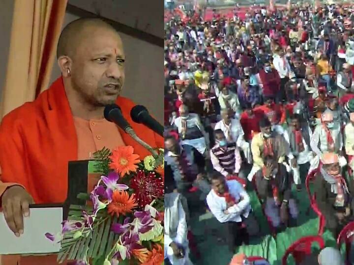 Yogi Adityanath in Saharanpur said bulldozer gave the criminals on right track UP Election 2022: सहारनपुर में गरजे योगी आदित्यनाथ, कहा- बड़े-बड़े अपराधियों को बुलडोजर ने ठिकाने लगा दिया
