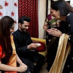 क्यूट कपल राहुल आणि दिशाची लग्नानंतरची पहिली संक्रांत!