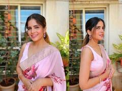 PHOTO : गुलाबी साडीत खुललं अमृता देशमुखचं सौंदर्य; फोटो चर्चेत