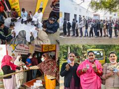 UP Election 2022: Voters Queue Up To Exercise Their Right To Franchise | SEE PICS