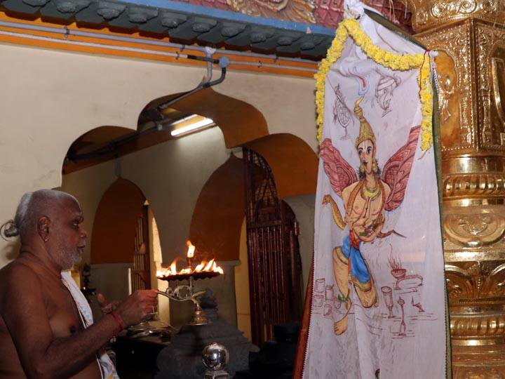 Kumbakonam Mass Festival - Flag hoisting at Chakkarapani Swamy, Rajagopalaswamy and Adivaraka Perumal temples கும்பகோணம் மாசிமக பெருவிழா-சக்கரபாணி சுவாமி, ராஜகோபாலசுவாமி, ஆதிவராக பெருமாள் கோயில்களில் கொடியேற்றம்