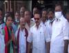 தமிழக முதல்வர் மு.க.ஸ்டாலினை போல் வேடமணிந்து வீடுவீடாக வாக்குசேகரிப்பு