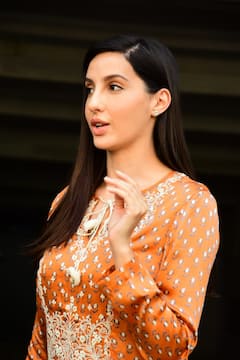 Nora Fatehi Gets Papped Today In A Desi Look - See Pics