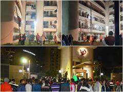 Gurugram में 18 मंजिला इमारत का एक हिस्सा ढहने से एक की मौत, दो लोग मलबे में दबे, तस्वीरों में देखें कैसे रेस्क्यू में जुटी NDRF टीम लोगों को बचा रही
