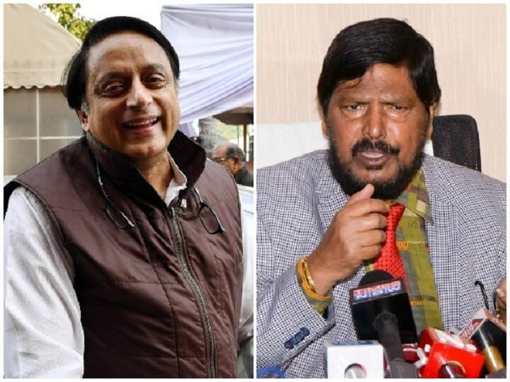 twitter war between shashi tharoor and ramdas athawale  goes viral on social media रामदास आठवलेंनी घेतला शशी थरुर यांचा इंग्रजीचा क्लास, मजेदार ट्वीट्स व्हायरल