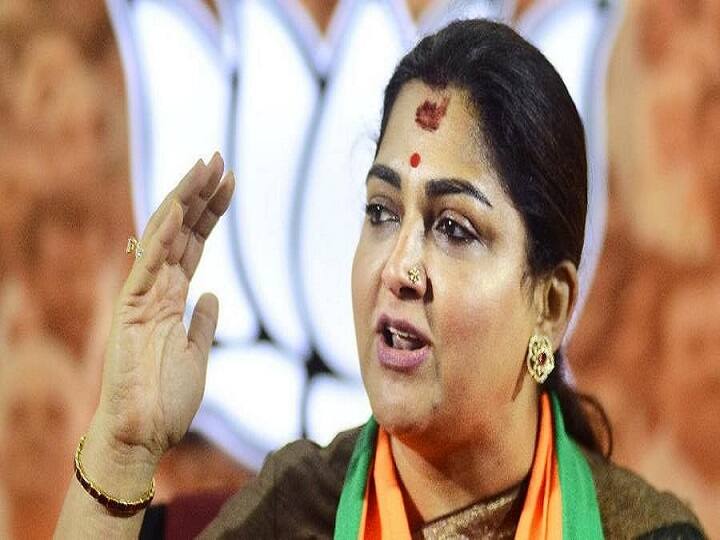 Actress politician kushboo comments on hijab issue ”ஹிஜாப் தவறா? அப்போ காவித்துண்டு சரியா? நானும் இஸ்லாமிய சமுதாயம்தான்” - பாஜக குஷ்பு