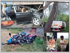 Road Accidents: తెలుగు రాష్ట్రాల్లో ఘోర రోడ్డు ప్రమాదాలు, ఏడుగురు దుర్మరణం, నవ జంట కారు బోల్తా