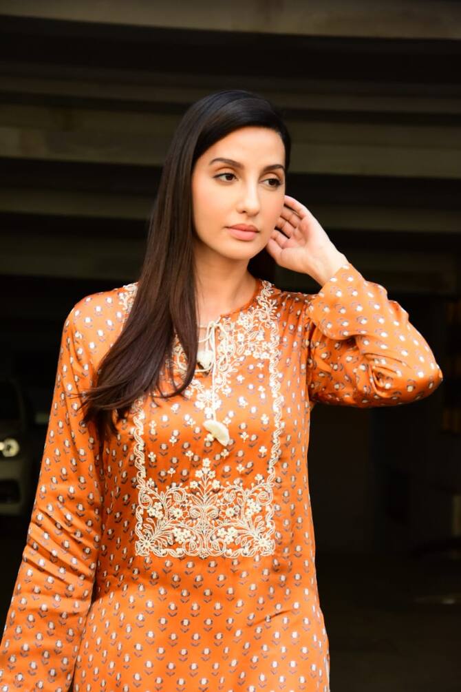 Nora Fatehi in Global Desi – South India Fashion