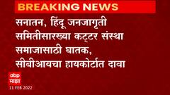 CBI on Dabholkar : सनातन, हिंदू जनजागृती समितीसारख्या कट्टर संस्था समाजासाठी घटक : CBI in High Court