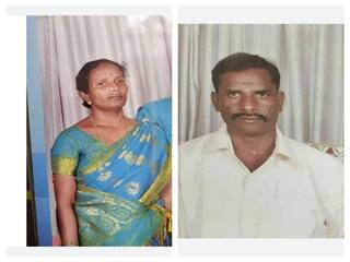 தருமபுரியில் டிப்பர் லாரி மோதியதில் செங்கல் சூளை அதிபர் மனைவியுடன் உயிரிழப்பு - லாரி ஓட்டுநர் ஓட்டம்