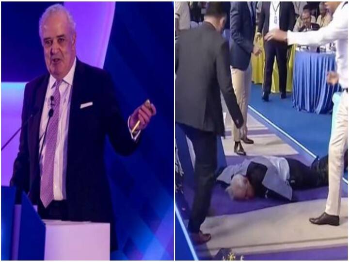 IPL Auction 2022 Auctioneer Hugh Edmeades All You Need to Know IPL Auction 2022 : ஐ.பி.எல். ஏலத்தில் மயங்கி விழுந்த ஹ்யூக் எட்மிட்ஸ்.. யார் இவர்?