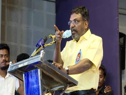 Ambedkars constitution is the BJPs first enemy - Thirumavalavan அம்பேத்கரின் அரசியல் அமைப்பு சட்டம்தான் பாஜகவின் முதல் எதிரி - திருமாவளவன்