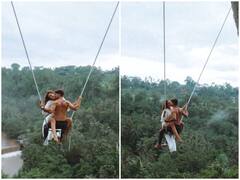 Watch: हजारों फिट की ऊंचाई पर झूला झूलते हुए रोमांटिक हुआ कपल, हवा में मनाया वैलेंटाइन डे