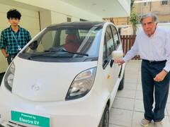 Ratan Tata को पसंद आई Tata Nano EV! कार में बैठकर की सैर