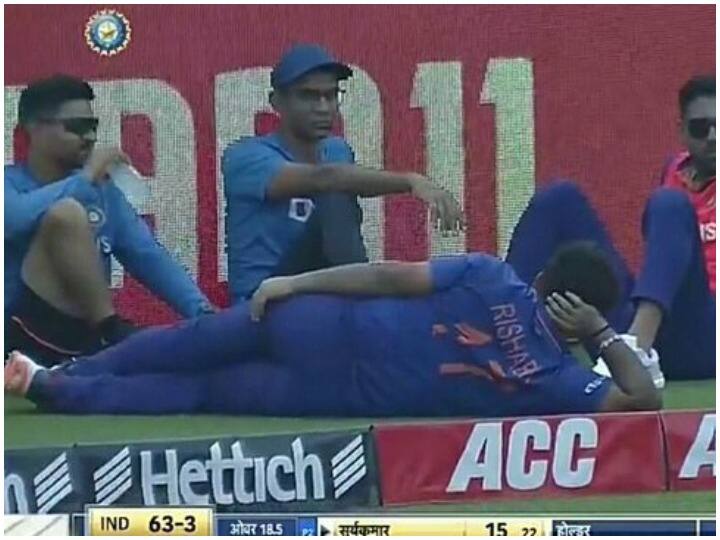 Rishabh Pant was seen resting during the match memes viral Photo Trending News: मैच के दौरान आराम करते नजर आए ऋषभ पंत, सोशल मीडिया पर आई मीम्स की बाढ़