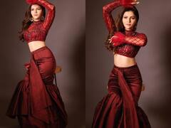 सुर्ख़ लाल ड्रेस में और निखरा Rubina Dilaik का रूप, एक्ट्रेस की खूबसूरती पर फिदा हुए फैंस