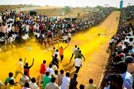 Pune : मावळमध्ये सर्जा-राज्याच्या शर्यतीचा थरार