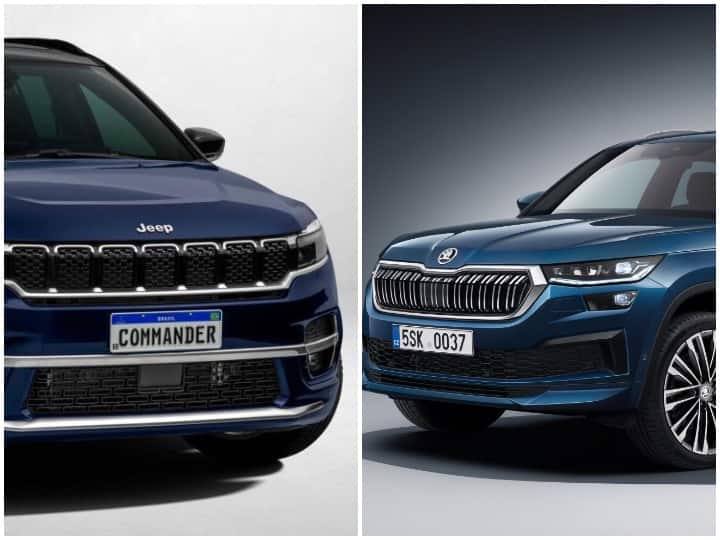 Jeep Meridian vs Kodiaq vs Fortuner Toyota Fortuner price Fortuner features Jeep Meridian price feature Skoda Kodiaq price Kodiaq features SUV Comparison: टोयोटा फॉर्च्यूनर जीप मेरेडियन और स्कोडा कोडिएक, जानिए किसमें कितना है दम और क्या हैं फीचर्स और कीमत