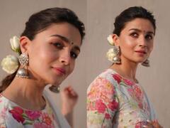 Alia Bhatt : पांढरी साडी अन् झुमके; क्यूट आलियाचा खास अंदाज
