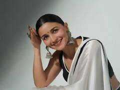 Gangunai Kathiawadi Promotion : कानात झुमका, डोळ्यांत अदा; आलियाच्या खास लूकवर चाहत्यांच्या खिळल्या नजरा