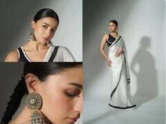 Gangunai Kathiawadi Promotion : कानात झुमका, डोळ्यांत अदा; आलियाच्या खास लूकवर चाहत्यांच्या खिळल्या नजरा