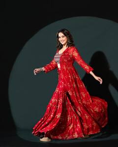 IN PICS| Madhuri Dixit Is Stealing Hearts In A RED Dress