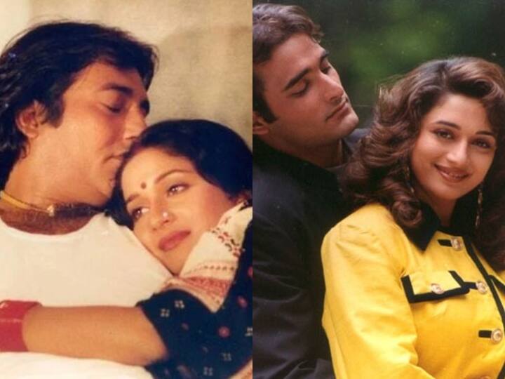 माधुरी दीक्षित- बॉलीवुड की धक-धक गर्ल माधुरी दीक्षित (Madhuri Dixit) ने फिल्म 'दयावान' (Dayavan) में विनोद खन्ना के साथ नजर आई थीं. वहीं अक्षय खन्ना के साथ फिल्म 'मोहब्बत' (Mohabbat) में उन्हें अक्षय खन्ना संग इश्क लड़ाते देखा गया था.