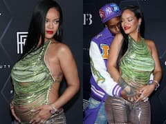 श्रेडेड टॉप पहन ब्वॉयफ्रेंड संग पार्टी में पहुंचीं Rihanna, बेबी बंप फ्लॉन्ट करते हुए किया रोमांस