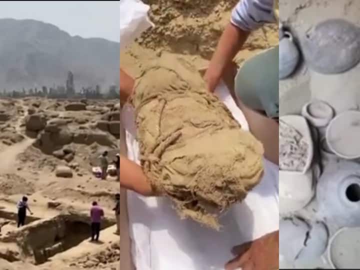 Pre Inca mummies nearly 1000 years old found in Peru பெரு: இன்கானுக்கு முந்தைய மம்மிகள் கண்டெடுப்பு… 800 முதல் 1000 வருடங்கள் பழமையாக இருக்கும் என தகவல்!