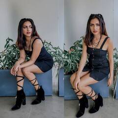 Amala Paul: హైహీల్ బూట్స్, బ్లాక్ డ్రెస్- అమలా పాల్ హాట్ ఫొటోస్