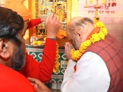 यूपी में बीजेपी की जीत के लिए इस मंदिर में पहुंचे गृहमंत्री अमित शाह, पूजा अर्चना कर लिया आशीर्वाद